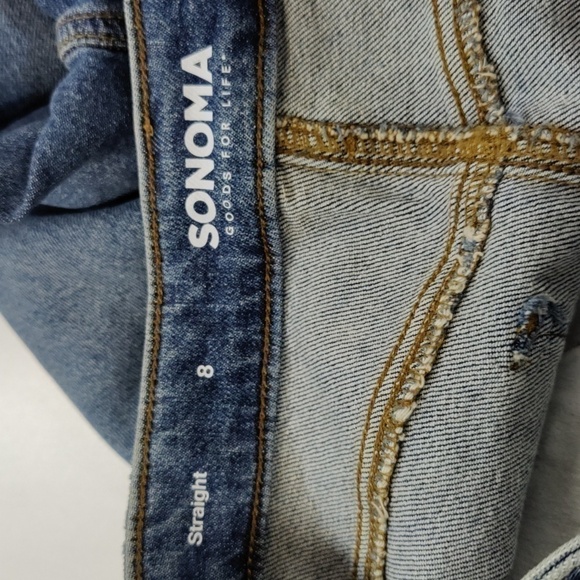Sonoma Straight High Rise Vintage-Style Jeans, Size 8 - Picture 13 of 14